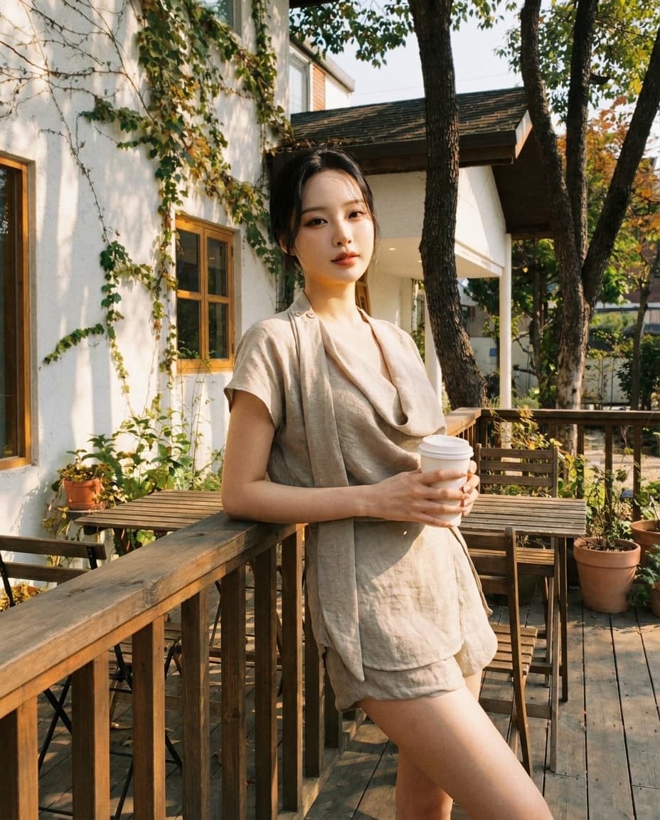 골목 카페 테라스